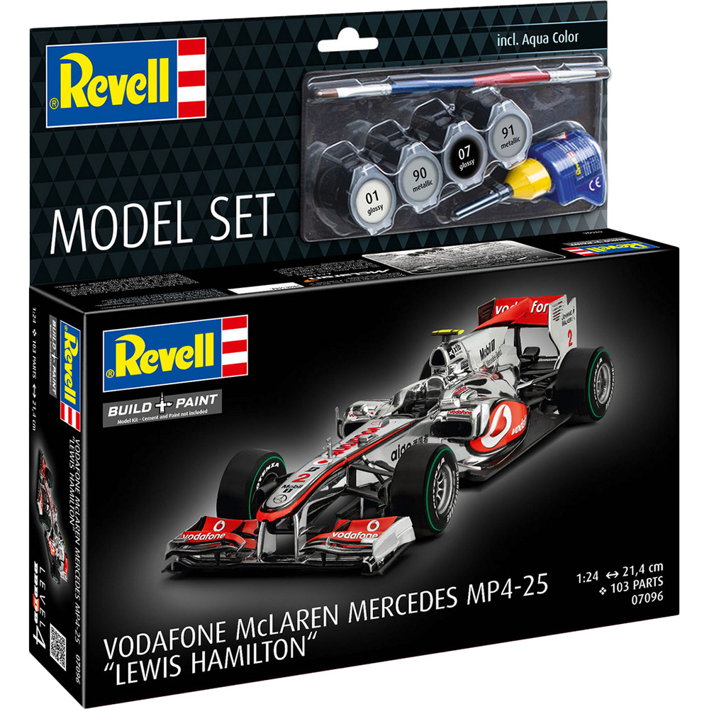 Сборная модель Revell McLaren Mercedes MP4-25 Льюис Хэмилтон Уровень 4 Масштаб 1:24 (RVL-67096) Вид модели автомобиль