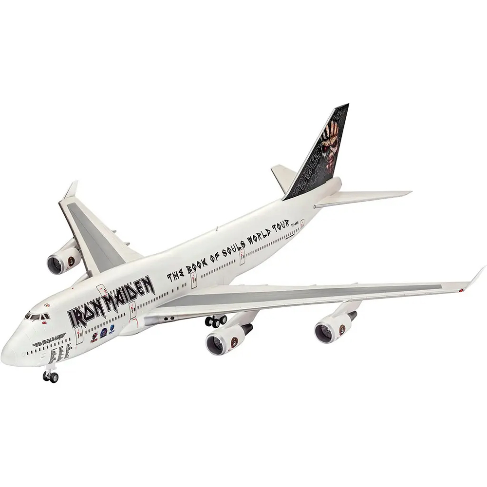 Збірна модель-копія REVELL Літак Boeing 747-400 Iron Maiden "Ed Force One" рівень 4 1:144 (RVL-03780)