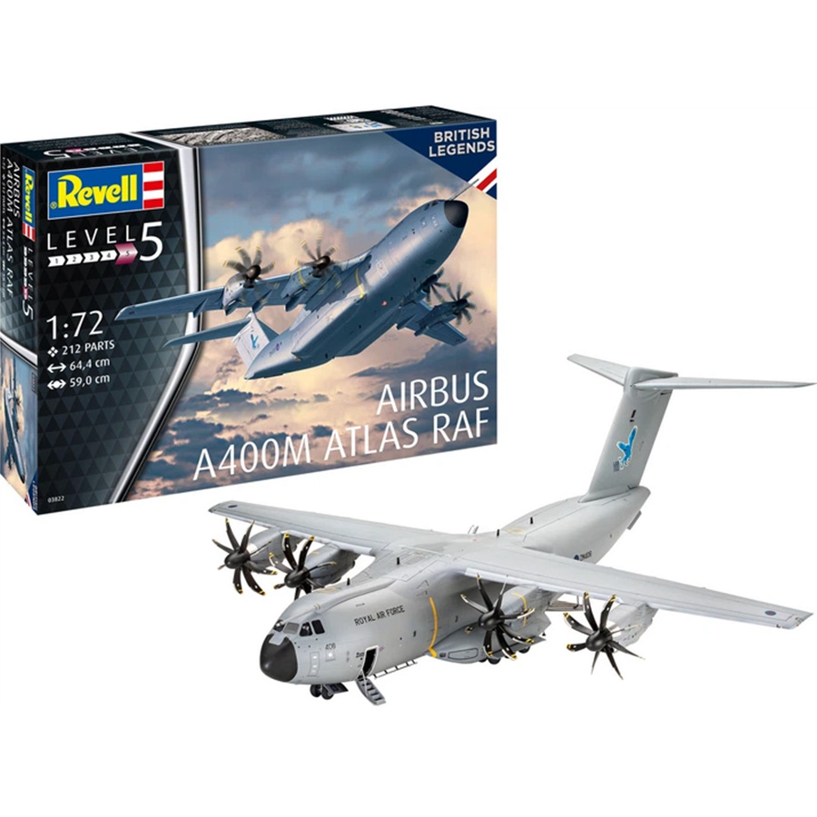 Заказать Сборная модель-копия REVELL Самолет Airbus A400M Atlas "RAF" уровень 5 1:72 (RVL-03822)