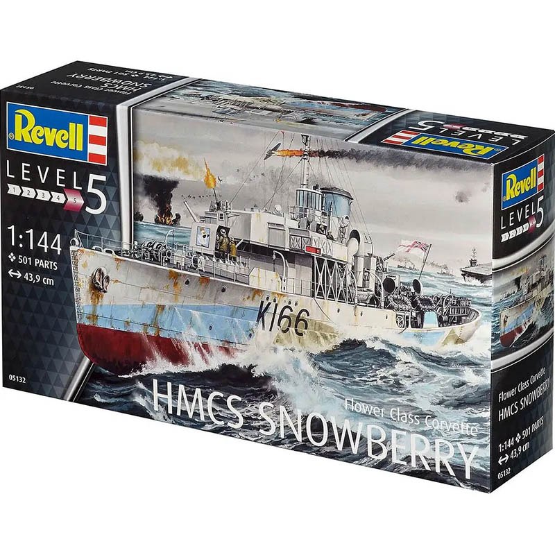 Фото Збірна модель-копія REVELL Корвет класу Флауер HMCS Snowberry рівень 5 1:144 (RVL-05132)