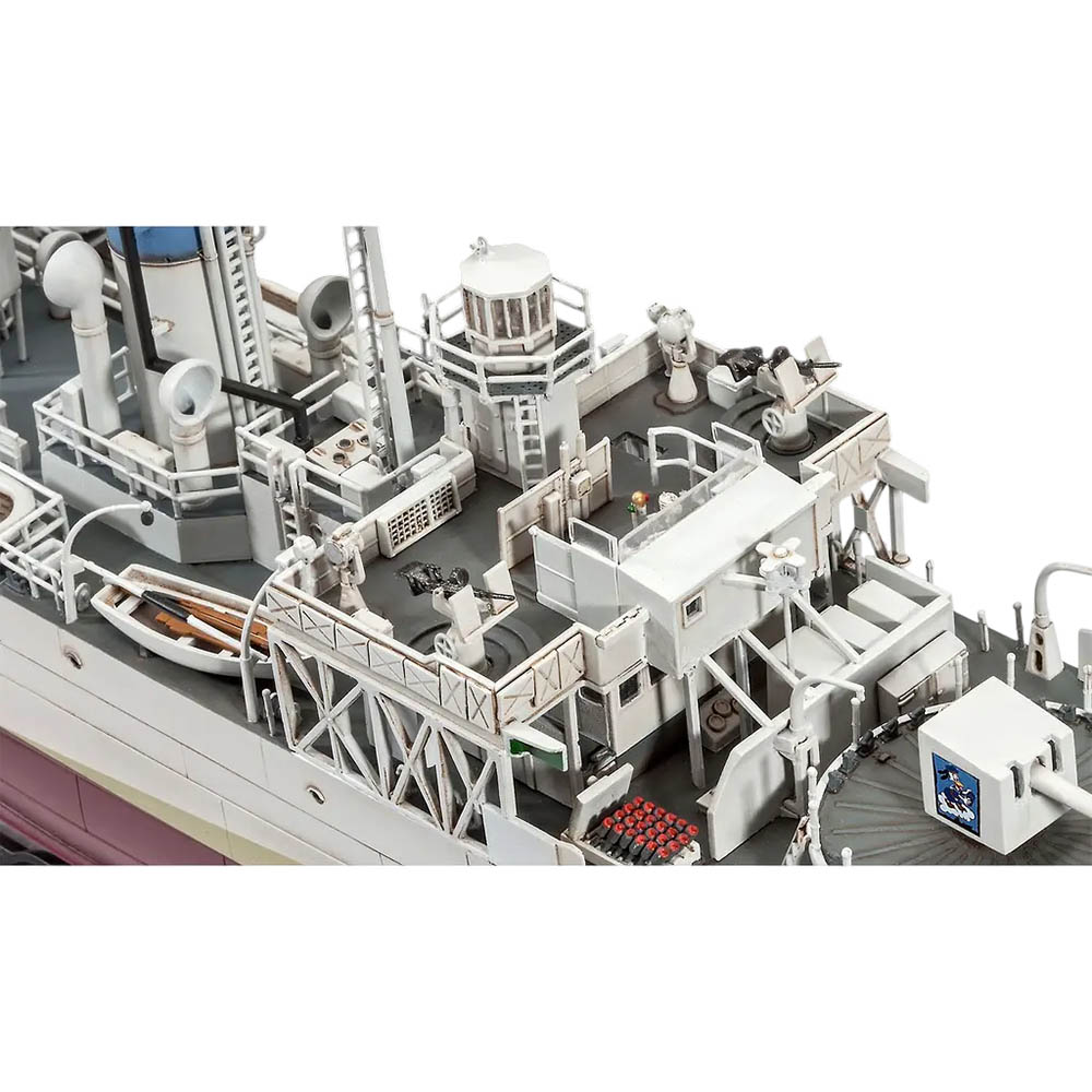 Збірна модель-копія REVELL Корвет класу Флауер HMCS Snowberry рівень 5 1:144 (RVL-05132) Вид моделі корабель