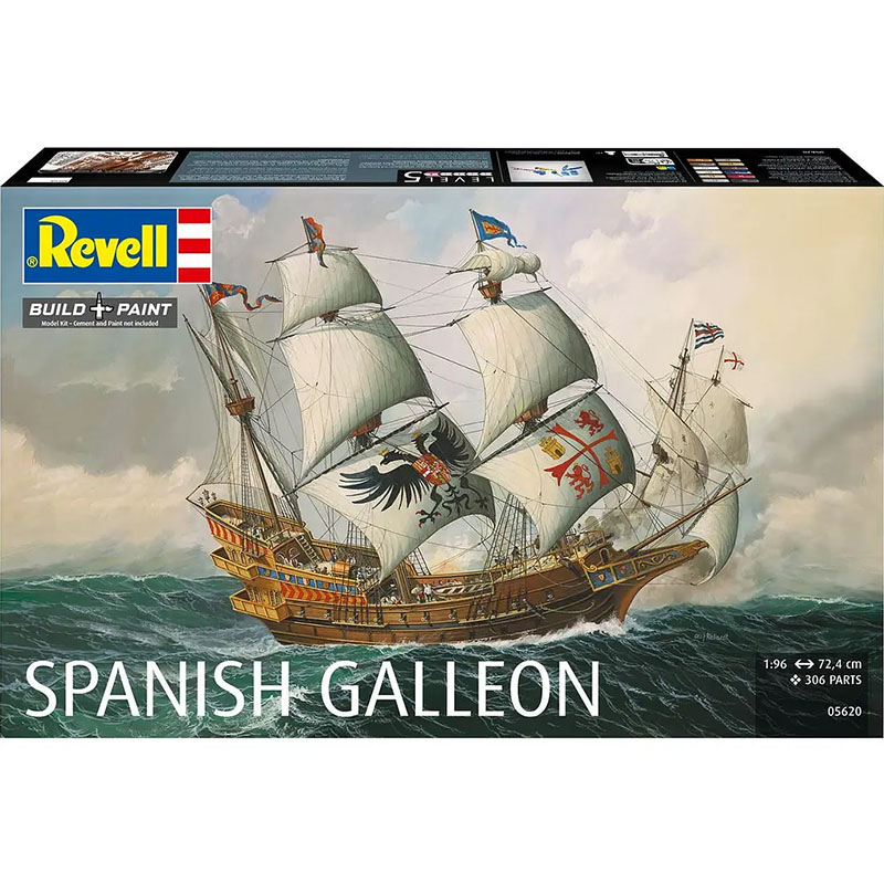 Фото Збірна модель-копія REVELL Іспанський галеон рівень 5 1:96 (RVL-05620)