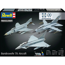 Збірна модель-копія REVELL Набір до 70 річниці ВПС Німеччини 3 літаки рівень 5 1:72 (RVL-05627)