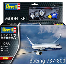Збірна модель-копія REVELL Літак Boeing 737-800 рівень 3 1:288 (RVL-63809)