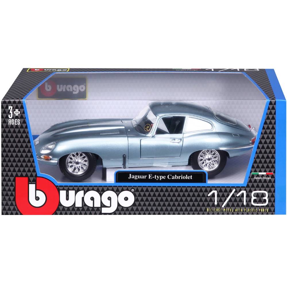 Автомодель Bburago Jaguar E-Type Coupe 1961 1:18 Blue (18-12044) Возраст от 3 лет