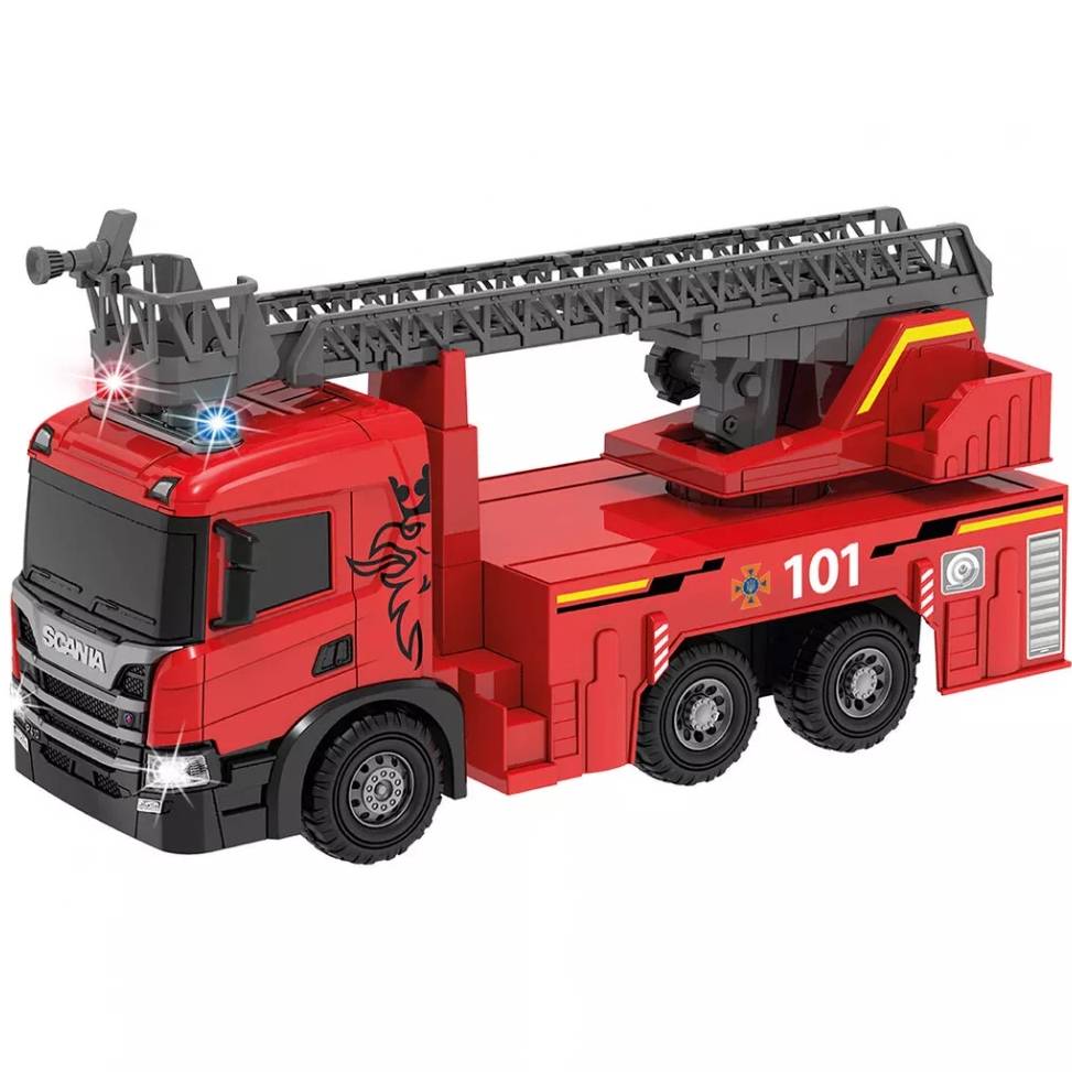 Автомодель TECHNODRIVE Super Big Truck Пожарная машина Scania 51,5 см (5005KS)