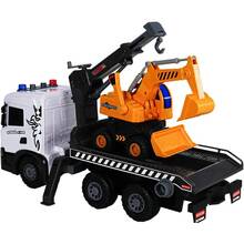 Игровой набор TECHNODRIVE Super Big Truck Автокран Scania с экскаватором (5004KS)