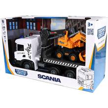 Игровой набор TECHNODRIVE Super Big Truck Автокран Scania с экскаватором (5004KS)