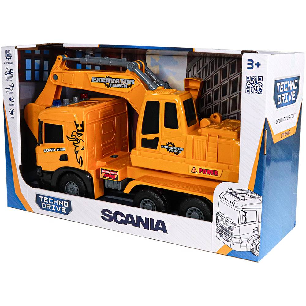 В Фокстрот Автомодель TECHNODRIVE Super Big Truck Экскаватор SCANIA (5006KS)