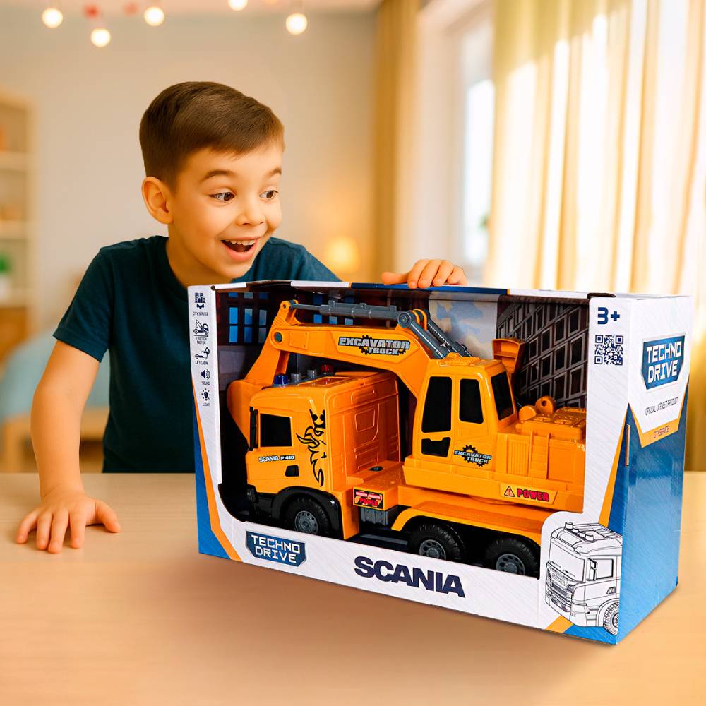 Изображение Автомодель TECHNODRIVE Super Big Truck Экскаватор SCANIA (5006KS)