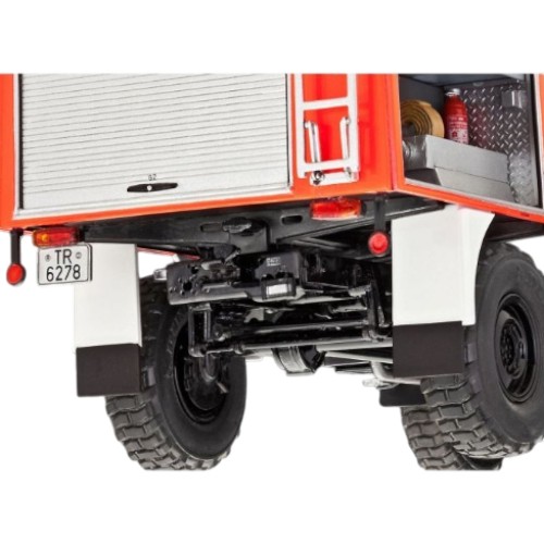 Внешний вид Сборная модель-копия REVELL Пожарная машина Unimog U1300L TLF 8/18 уровень 5 (RVL-07512)