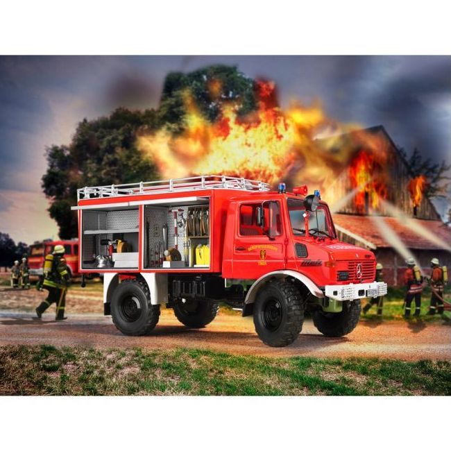 Заказать Сборная модель-копия REVELL Пожарная машина Unimog U1300L TLF 8/18 уровень 5 (RVL-07512)