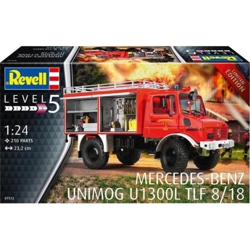 Покупка Сборная модель-копия REVELL Пожарная машина Unimog U1300L TLF 8/18 уровень 5 (RVL-07512)