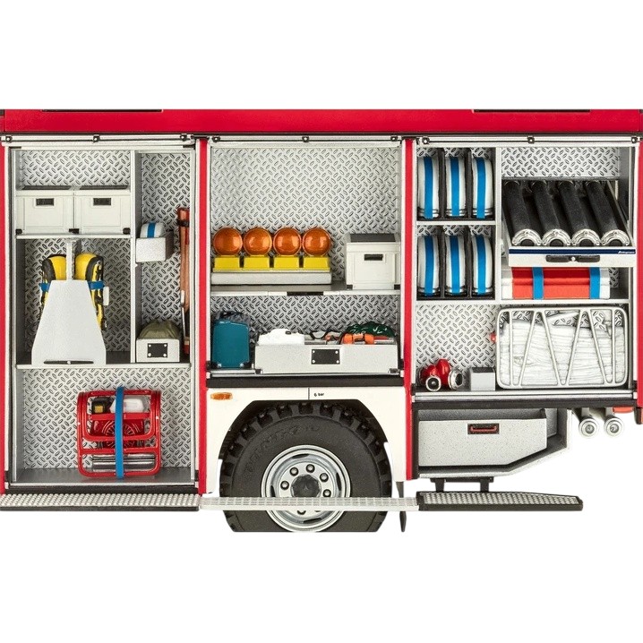 Сборная модель-копия REVELL Пожежна машина цистерна TLF 16/25 уровень 5 (RVL-07586) Марка авто Mercedes-Benz