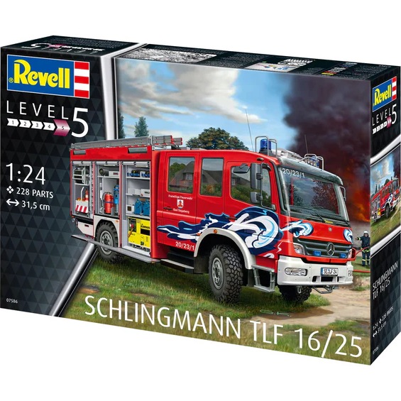 Заказать Сборная модель-копия REVELL Пожежна машина цистерна TLF 16/25 уровень 5 (RVL-07586)