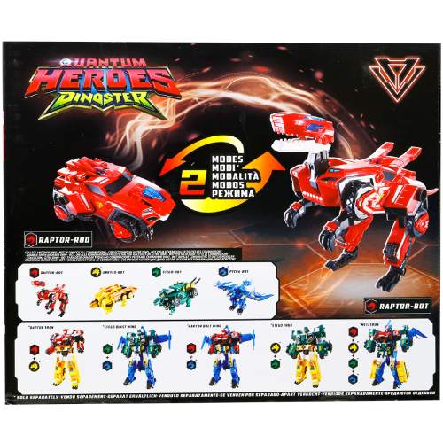 Внешний вид Динозавр-трансформер DINOSTER Мега Дино-Страйк Раптор (EU580805)