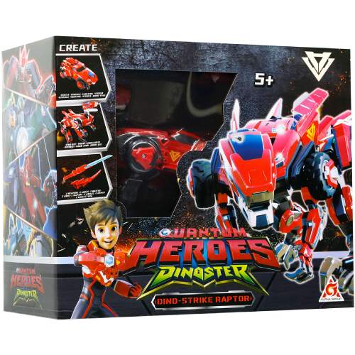 Динозавр-трансформер DINOSTER Мега Дино-Страйк Раптор (EU580805) Вид игрушечной машины трансформер