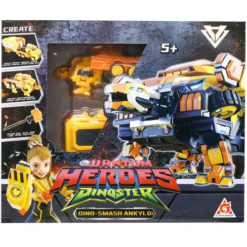 Динозавр-трансформер DINOSTER Мега Дино-Смеш Анкило (EU580806) Материал металл