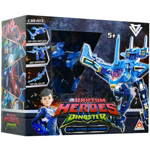 Динозавр-трансформер DINOSTER Мега Дино-Петрол Птера Винг (EU580808) Материал пластик