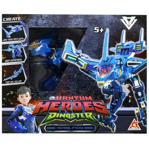 Динозавр-трансформер DINOSTER Мега Дино-Петрол Птера Винг (EU580808) Материал металл