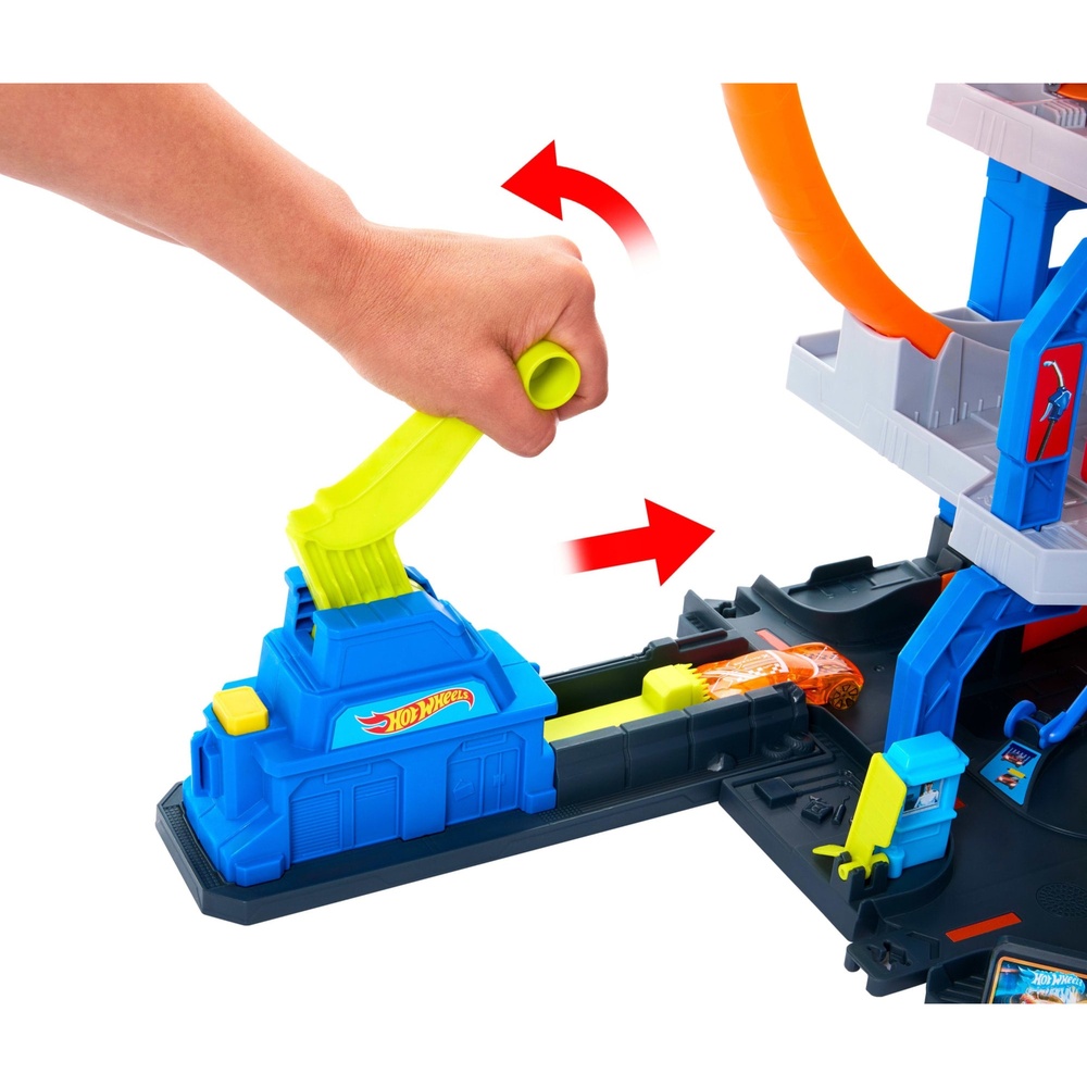 Игровой набор Hot Wheels City Гараж с мега петлей (JBM74) Материал пластик