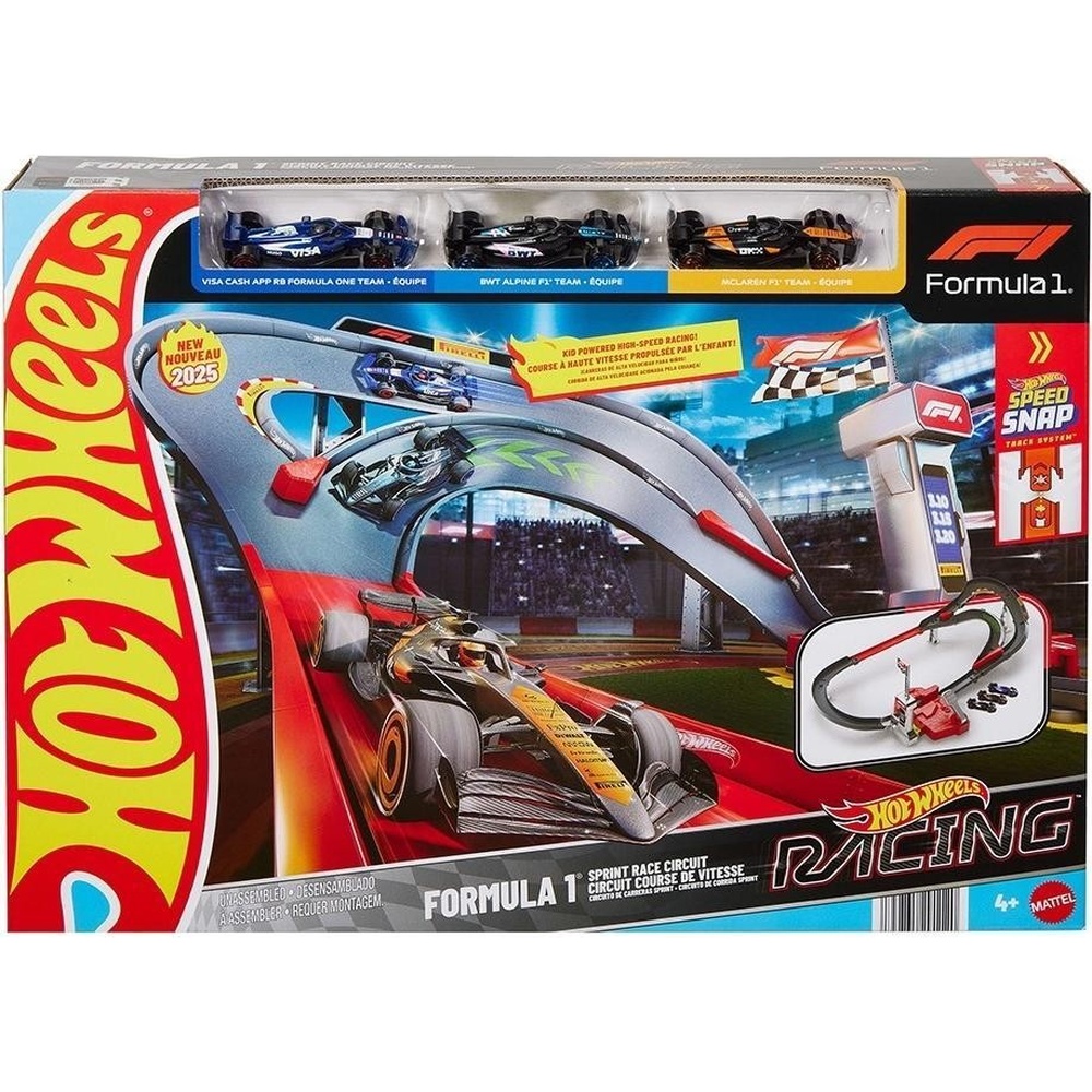 Игровой набор Hot Wheels Трасса для гонок Формулы 1 (JDY15) Материал пластик