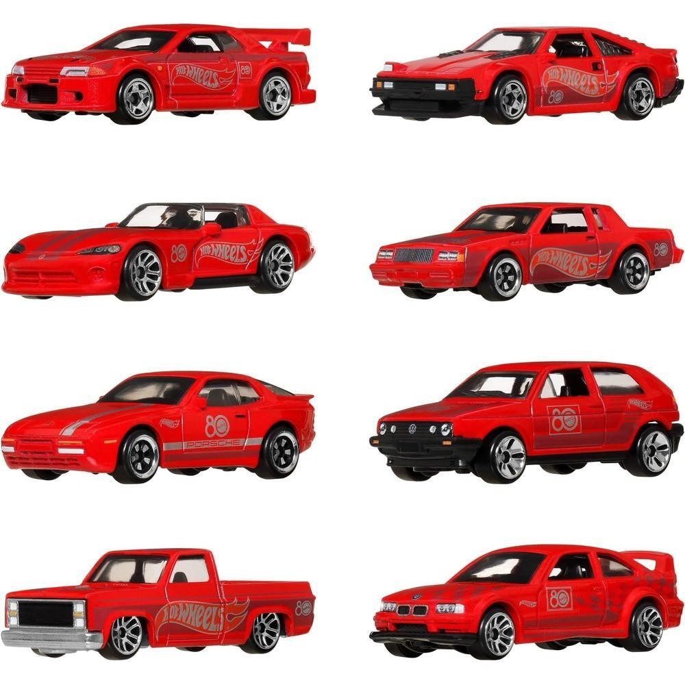 Набір машинок Hot Wheels Silver Series Mattel 80th 8 шт (JGK09)