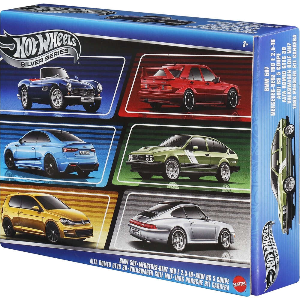 Фото 14 Набір машинок Hot Wheels Silver Series Дорогами Європи 6 шт (JBY79)