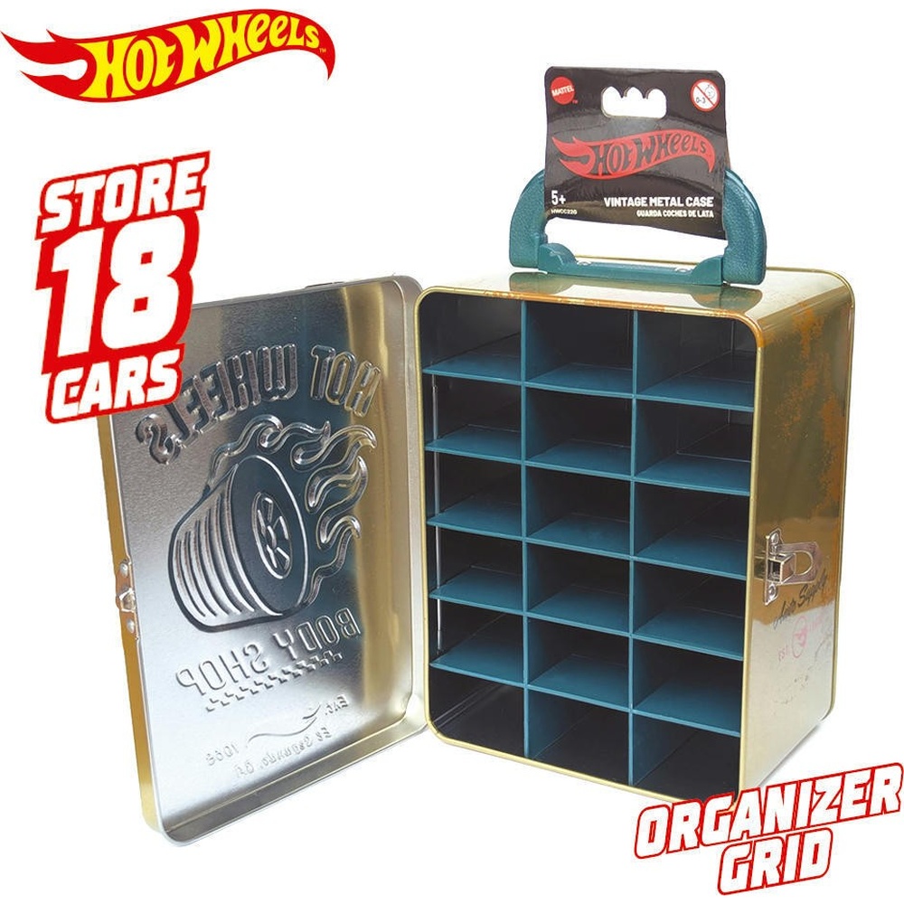Контейнер Hot Wheels на 18 машинок Gold (HWCC22G) Комплектація контейнер (машинки в набор не входят)