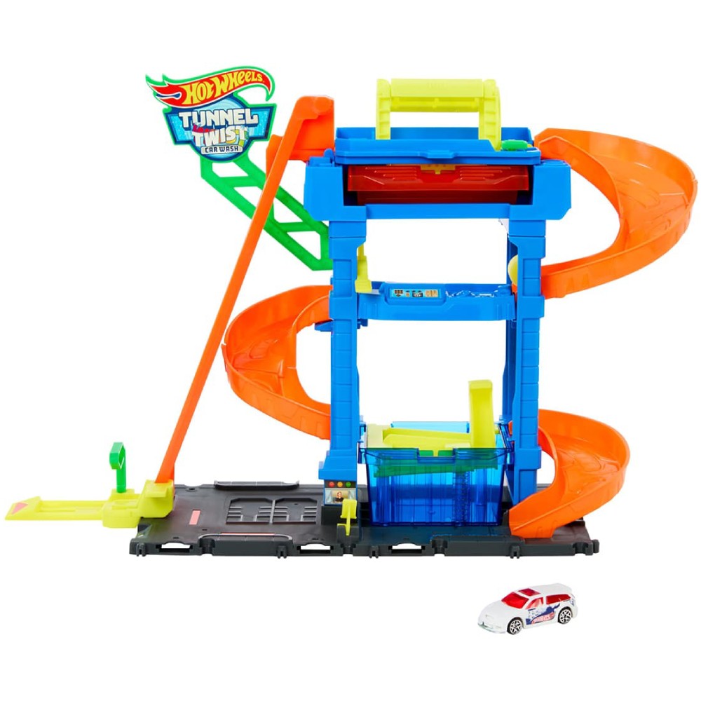 Автотрек WHEELS City Автомойка Бешеные виражи (HTN80)