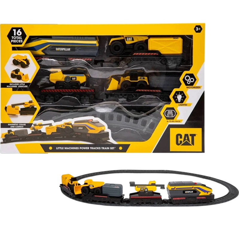 Железная дорога FUNRISE CAT с мини-техникой Строительный экспресс (82949)