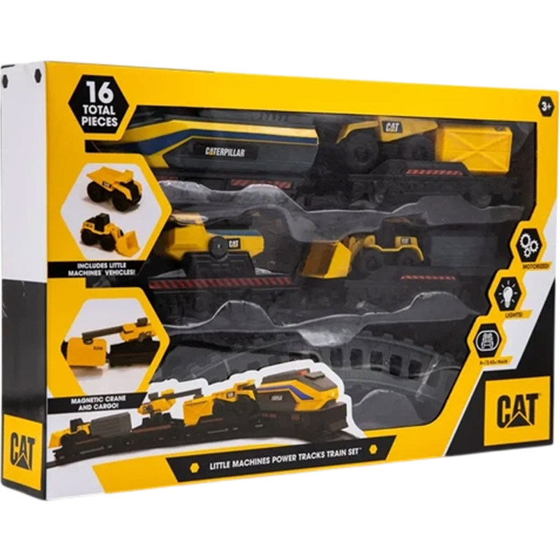 Покупка Железная дорога FUNRISE CAT с мини-техникой Строительный экспресс (82949)