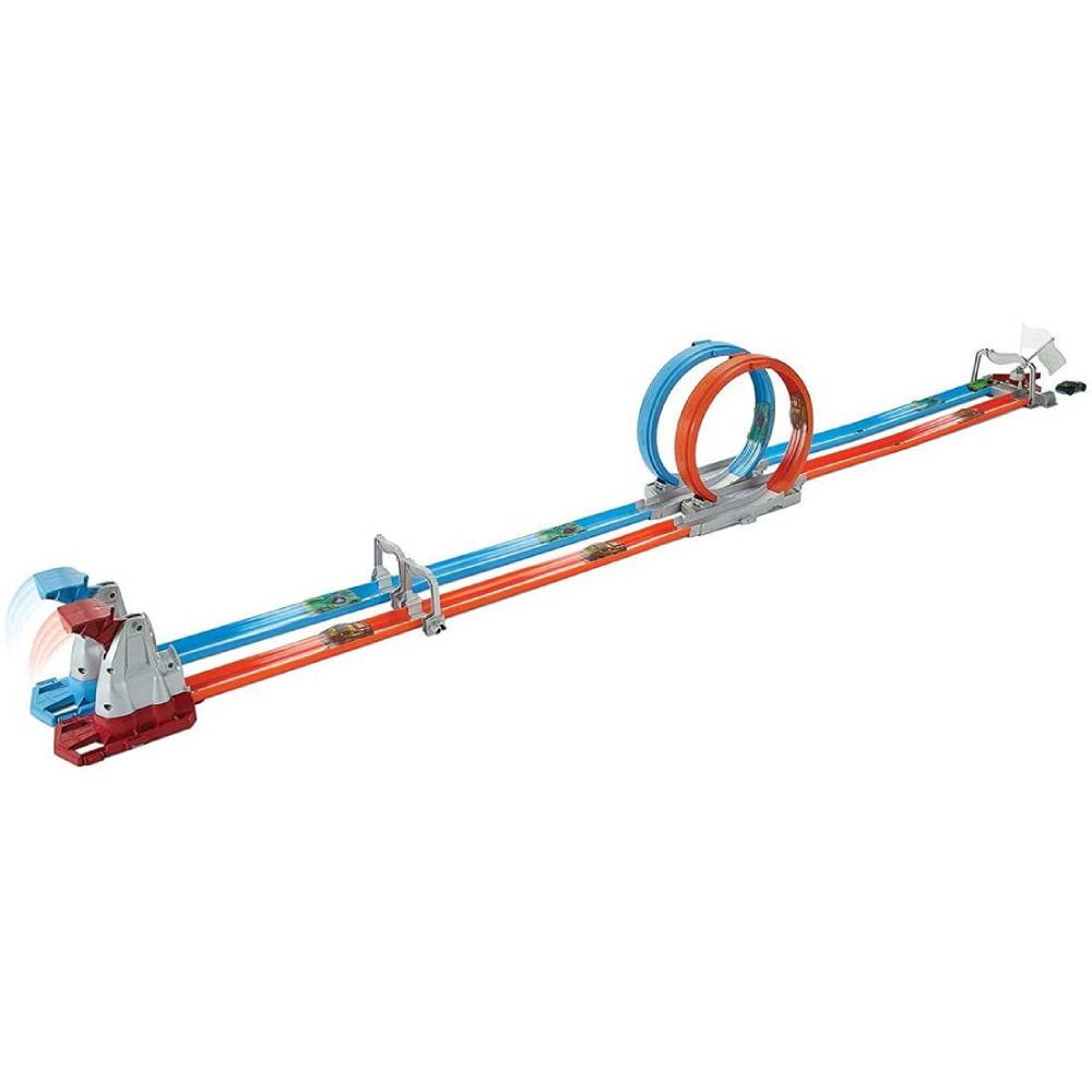 Автотрек HOT WHEELS Портативный Двойная петля (GFH85)