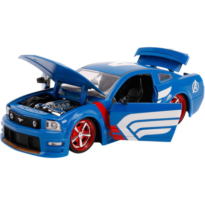 Замовити Автомодель JADA Месники Форд Мустанг GT із фігуркою Капітана Америка 1:24 (253225007)