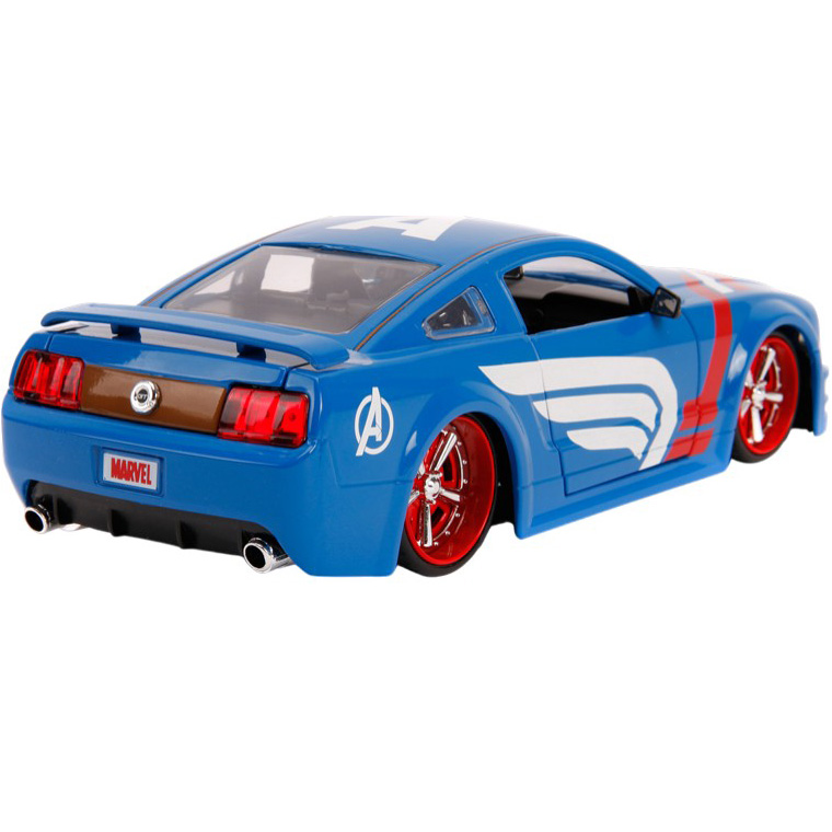 У Фокстрот Автомодель JADA Месники Форд Мустанг GT із фігуркою Капітана Америка 1:24 (253225007)