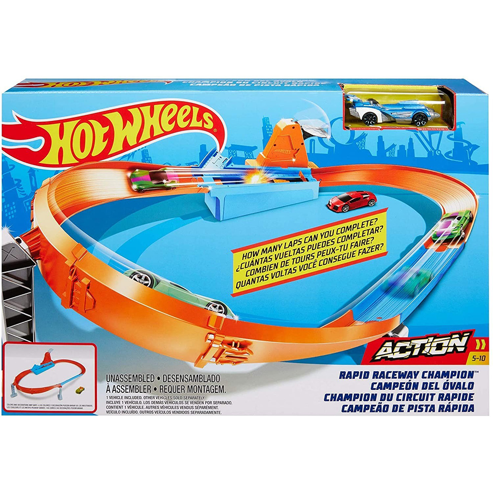 Внешний вид Трек HOT WHEELS Rapid Raceway Champion (GJM75)