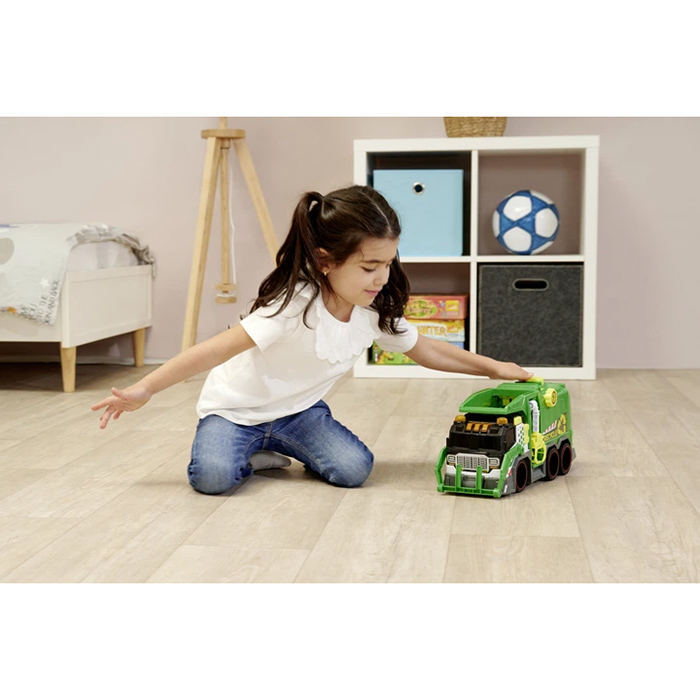 Замовити Машинка DICKIE TOYS Спецтехніка Сміттєвоз з контейнером 41 см (3307001)