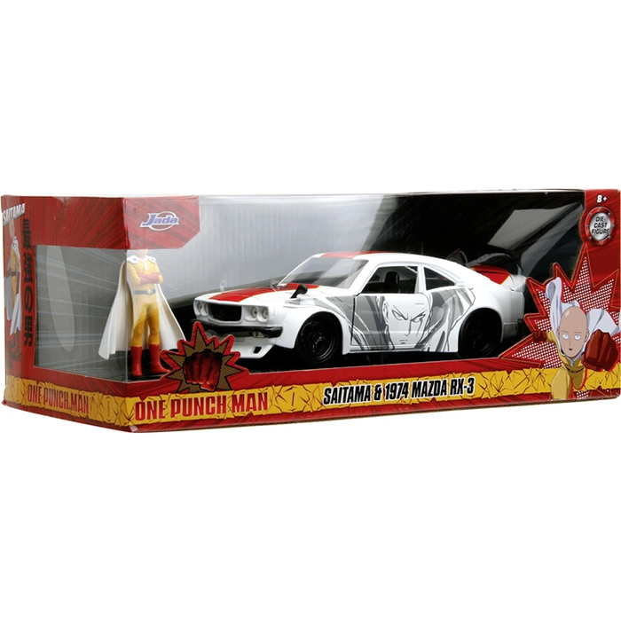 Фото 16 Машинка JADA Ванпанчмен Mazda RX-3 1974 із фігуркою Сайтама (253255058)