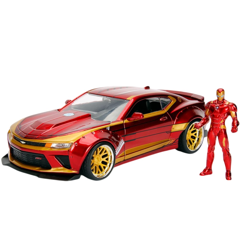 Машинка JADA Марвел Мстители Шевроле Камаро с фигуркой Железного человека (253225003)