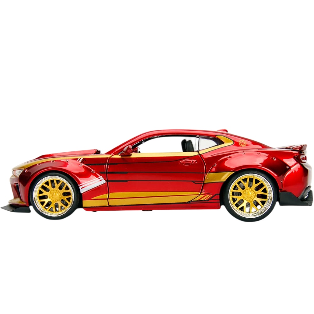 Машинка JADA Марвел Мстители Шевроле Камаро с фигуркой Железного человека (253225003) Масштаб 1:24