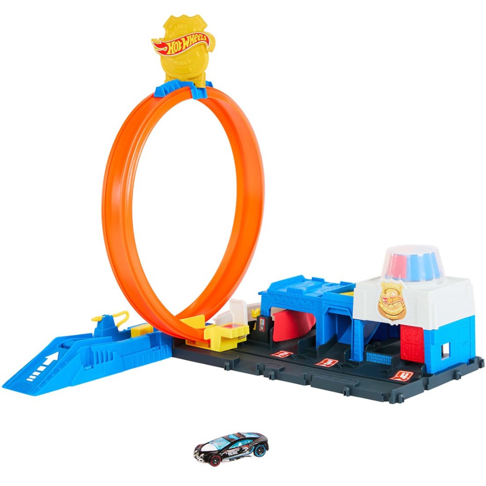 Автотрек HOT WHEELS City Суперполіцейський відділок (JBM71)