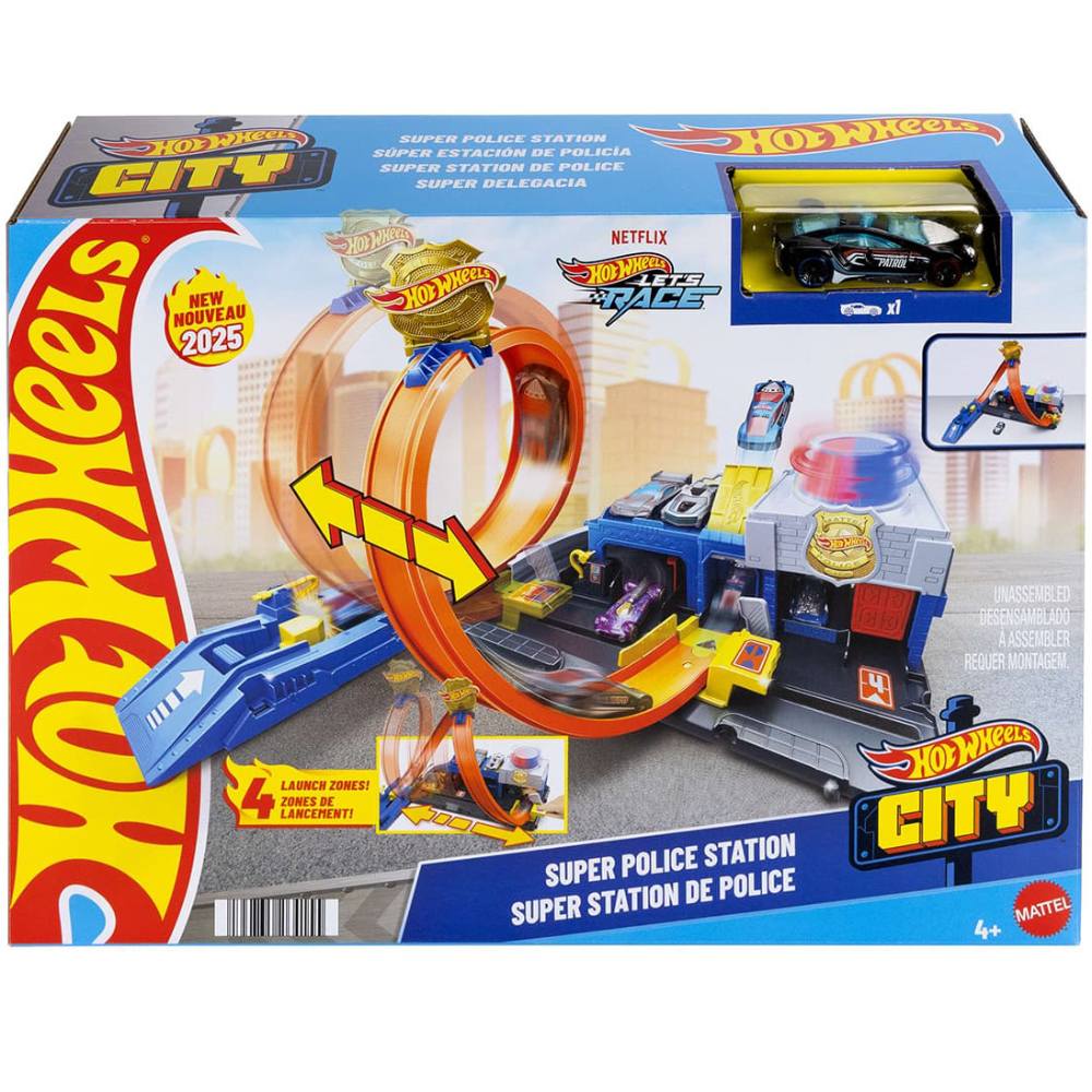 Зовнішній вигляд Автотрек HOT WHEELS City Суперполіцейський відділок (JBM71)