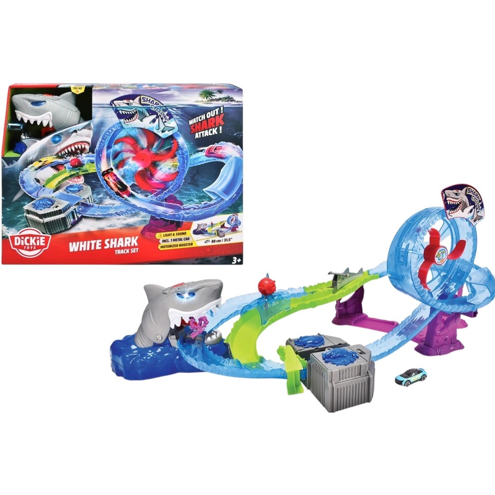 Автотрек DICKIE TOYS Біла акула з машинкою (3338002)