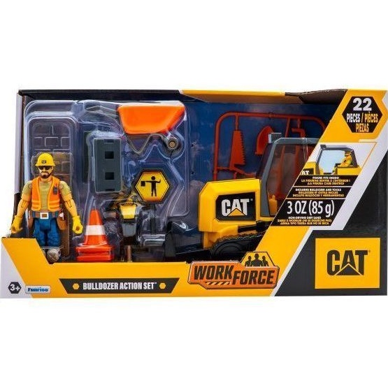 Ігровий набір FUNRISE Будівельний майданчик Бульдозер із фігуркою та аксесуарами (83455) Вік від 3 років