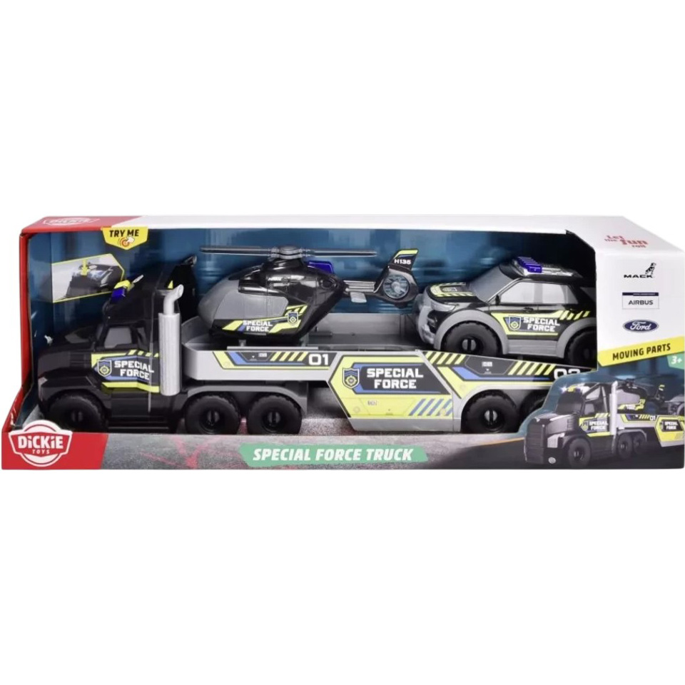 Ігровий набір DICKIE TOYS Спецпризначення Вантажівка з транспортом (3719034) Вік від 3 років
