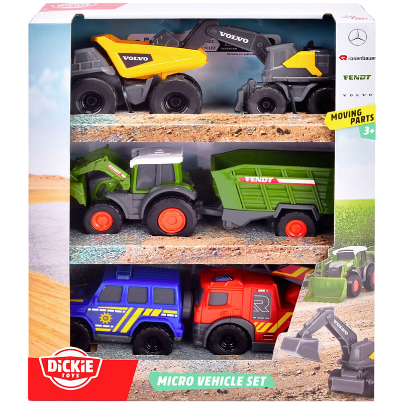 Заказать Набор машинок DICKIE TOYS Микро-транспорт 5 шт (3742016)