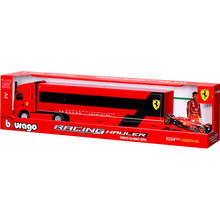 Збірна модель BBURAGO Iveco S-Way та Ferrari SF-24 1:43 Red (18-36867)