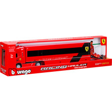 Збірна модель BBURAGO Iveco S-Way та Ferrari SF-24 1:43 Red (18-36867)