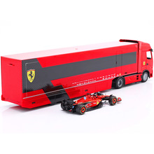 Збірна модель BBURAGO Iveco S-Way та Ferrari SF-24 1:43 Red (18-36867)
