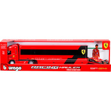 Збірна модель BBURAGO Iveco S-Way та Ferrari SF-24 1:43 Red (18-36867)